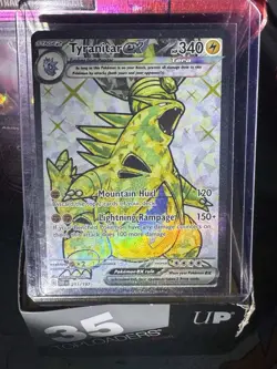 Pokemon TCG Tyranitar EX Holo Secret Rare Card 211/197 Sv03: Obsidian Flames NM - Image 1