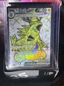 Pokemon TCG Tyranitar EX Holo Secret Rare Card 211/197 Sv03: Obsidian Flames NM - Image 3