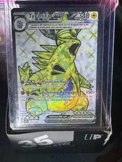 Pokemon TCG Tyranitar EX Holo Secret Rare Card 211/197 Sv03: Obsidian Flames NM - Image 4