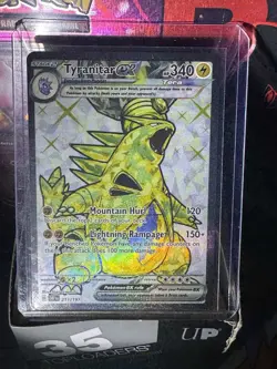 Pokemon TCG Tyranitar EX Holo Secret Rare Card 211/197 Sv03: Obsidian Flames NM - Image 5
