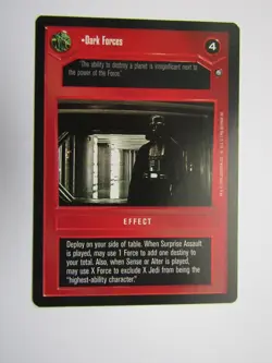 Star Wars 1996 Decipher CCG Jedi Pack BB WB DS LS Cards Choice - Image 4