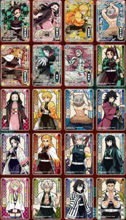 Japanese/ BANDAI/Kimetsu no Yaiba Stained Glass Card (Pack ver.) 20 Sheets Full - Image 1