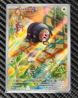 Pokemon TCG Lechonk 209/197 Sv03: Obsidian Flames Holo Card NM/Mint Condition - Image 1