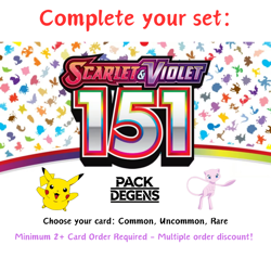 Pokemon Scarlet & Violet 151 - Common, Uncommon, Rare Cards - Pick 2+ to Order! - Image 1