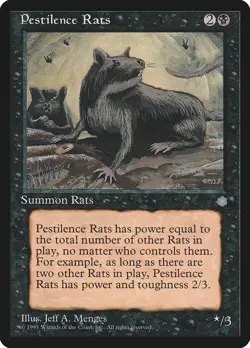Pestilence Rats - Ice Age (ICE) - MTG Rare English Non Foil - Image 1