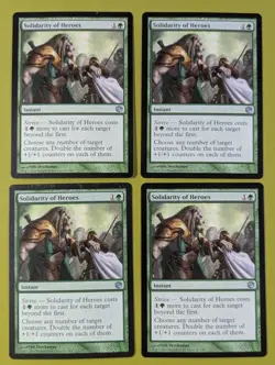 Solidarity of Heroes x4 Journey into Nyx 4x Playset MTG Magic the Gathering - Image 1