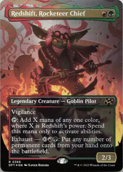 Redshift, Rocketeer Chief (Borderless) - FOIL - R Aetherdrift 366 - MTG - Image 1