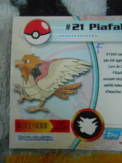 PIAFABEC #21 - TOPPS - TV ANIMATION EDITION - CARTE POKEMON - TRES BON ETAT - Image 5