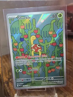 Shuckle 136/132 2025 Mega Evolution Pokemon Illustration Rare Holo NM - Image 1