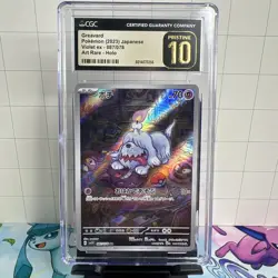 Pokemon Greavard 087/078 SV1V EX Violet Full Art Rare Holo 2023 CGC Pristine 10 - Image 1