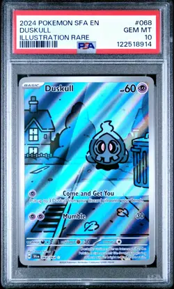 2024 Pokemon Shrouded Fable - Duskull Illustration Rare 068 PSA 10 GEM MINT - Image 1
