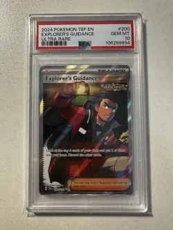 PSA 10 GEM Mint Explorer's Guidance 200/162 Ultra Rare - Pokemon Temporal Forces - Image 1
