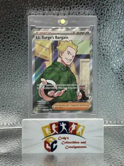 Lt. Surge's Bargain 170/132 Ultra Rare Full Art Pokemon Mega Evolution - Image 1