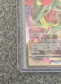 Pokemon TCG Rayquaza VMAX 111/203 - Evolving Skies Holo Ultra Rare - NM/Mint - Image 5