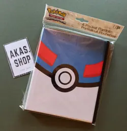 Pokemon Ultra Pro 4-Pocket Pro-Binder fur 40 80 Sammelkarten Portfolio 10 Seiten - Image 1