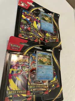 Pokemon TCG Mega Evolution 3 Pack Blisters Lot Of 2 Sealed - Image 2
