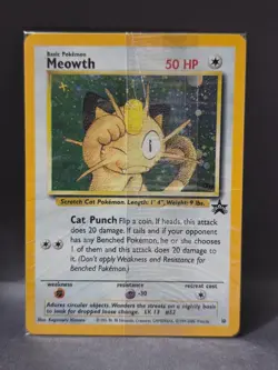 Pokemon TCG Meowth Holo #10 Black Star Promo Gameboy Exclusive Factory Sealed - Image 1