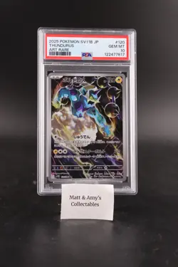 2025 POKEMON JAPANESE SV11B-BLACK BOLT 120 THUNDURUS ART RARE - PSA 10 - Image 1