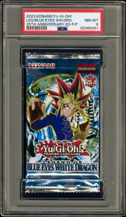 PSA 8 - Legend of Blue Eyes 25th Anniversary Foil Pack - Yu-Gi-Oh! - Image 1