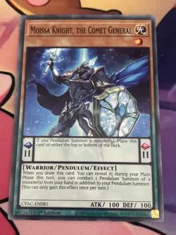 Moissa Knight, the Comet General CYAC-EN081 Common 1st Edition NM Yugioh - Image 1