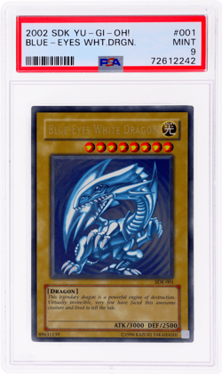 2002 Yu-Gi-Oh Starter Deck Kaiba Unlimited Blue Eyes White Dragon Ur PSA 9 - Image 1