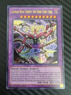 Crimson Nova Trinity the Dark Cubic Lord MVP1-EN040 Ultra Rare 1st Ed VLP - Image 1