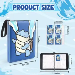 Collectible Trading Card Albums, 400 Card Holders with 50 Removable Sleeves, ... - Image 2