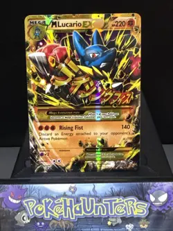 Pokemon Card M Lucario EX 113/111 XY Furious Fists Holo Secret Rare Light Play - Image 1