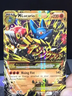 Pokemon Card M Lucario EX 113/111 XY Furious Fists Holo Secret Rare Light Play - Image 2