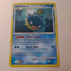 Qwilfish Pokemon Card Level 31 HP 70 101/132 Basic Regular 2007 - Image 1