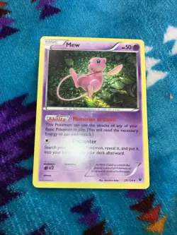 Pokemon Mew Basic Holo Rare Card 29/124 XY Fates Collide - Image 1