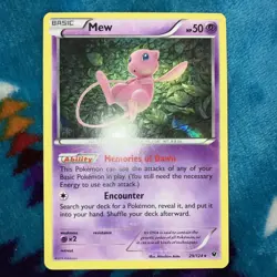 Pokemon Mew Basic Holo Rare Card 29/124 XY Fates Collide - Image 3