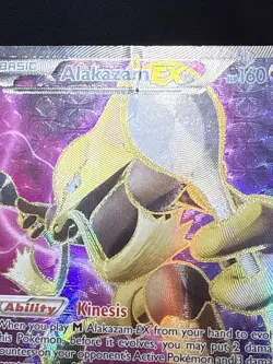 Pokemon Card Alakazam EX 117/124 Fates Collide Ultra Rare Full Art Played - Image 3
