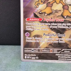 Alakazam Black Star Promo Holo 009 Mega Evolution Pokemon TCG Near Mint Card B - Image 4