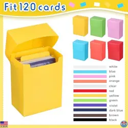 Leyndo 12-Pack Colorful TCG Card Deck Storage Boxes, Holds 80+ Cards, Organizer - Image 3