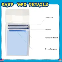 Leyndo 12-Pack Colorful TCG Card Deck Storage Boxes, Holds 80+ Cards, Organizer - Image 5