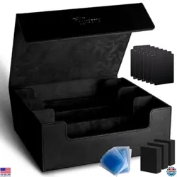 Ultimate Trading Card Storage - Holds 1800+ Cards, Magnetic Closure, 10 Dividers - Image 1
