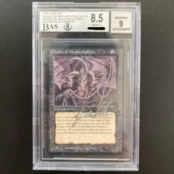 MTG Chains of Mephistopheles Signed BGS 8.5 1994 Legends English Vintage Enchant - Image 1