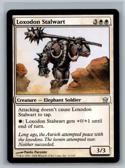 Magic The Gathering Fifth Dawn Loxodon Stalwart #11/165 MTG TCG CCG - Image 1