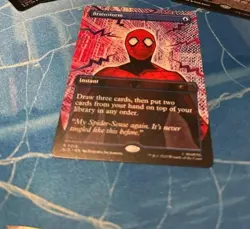 MTG Magic The Gathering Spider Man Brainstorm Rare Secret Lair Single NM - Image 1