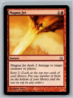 Magic The Gathering Fifth Dawn Magma Jet #73/165 MTG TCG CCG - Image 1