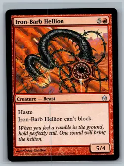 Magic The Gathering Fifth Dawn Iron-Barb Hellion #69/165 MTG TCG CCG - Image 1