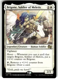 Brigone, Soldier of Meletis (Anime) Foundations Jumpstart Regular MTG NM - Image 1