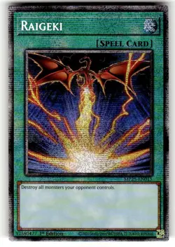 1x (M/NM) - Raigeki - MP25-EN015 - Starlight Rare - 1st Edition Yugioh - Image 1