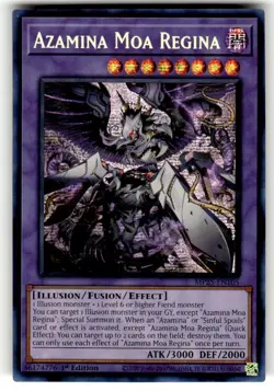 Yugioh Azamina Moa Regina MP25-EN105 1st Edition Prismatic Secret Rare NM - Image 1