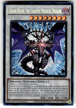 Chaos Ruler, the Chaotic Magical Dragon MP25-EN150 Prismatic Secret Yugioh! NM - Image 1