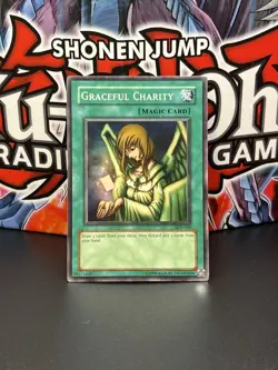 Yugioh Graceful Charity SDP-040 Super Rare Unlimited NM - Image 1