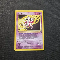Pokemon TCG Jungle Set Mr. Mime Rare Card Unlimited #22/64 - Image 1