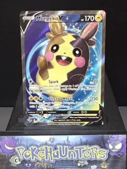 Pokemon Card Morpeko V 190/202 Sword & Shield Base Set Full Art Near Mint - Image 1