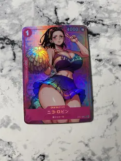 Nico Robin One Piece ACG Goddess Doujin Waifu Fan Card Holo Anime Cheerleader B - Image 1
